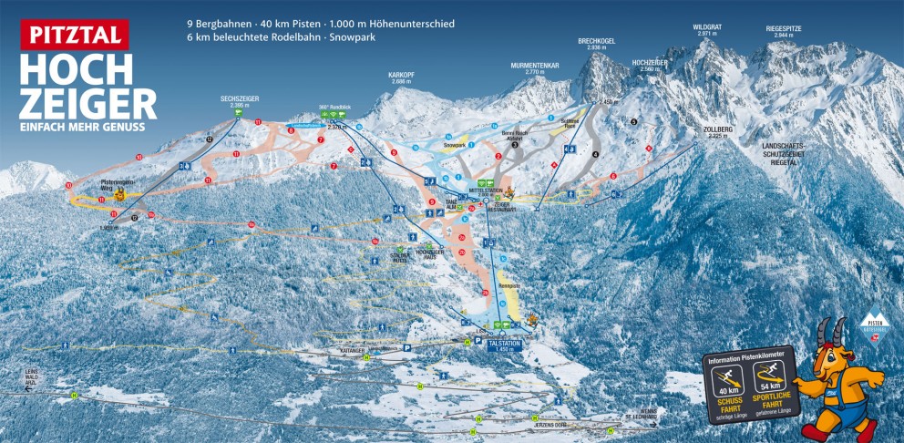 Wildcat Piste Map